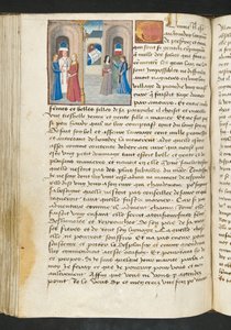 Pagina uit Cent Nouvelles Nouvelles, c.1461-62 door French School