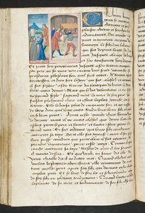 Pagina uit Cent Nouvelles Nouvelles, c.1461-62 door French School