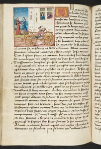 Pagina uit Cent Nouvelles Nouvelles, c.1461-62 door French School