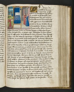 Pagina uit Cent Nouvelles Nouvelles, c.1461-62 door French School