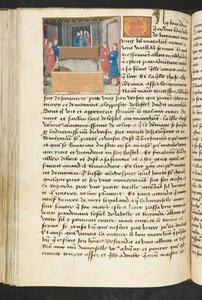 Pagina uit Cent Nouvelles Nouvelles, c.1461-62 door French School