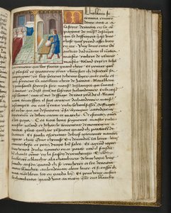 Pagina uit Cent Nouvelles Nouvelles, c.1461-62 door French School