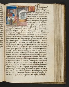 Pagina uit Cent Nouvelles Nouvelles, c.1461-62 door French School
