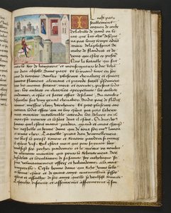 Pagina uit Cent Nouvelles Nouvelles, c.1461-62 door French School