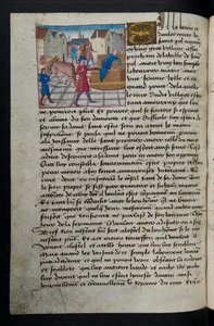 Pagina uit Cent Nouvelles Nouvelles, c.1461-62 door French School