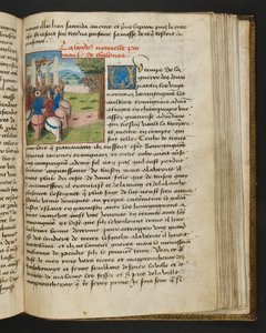 Pagina uit Cent Nouvelles Nouvelles, c.1461-62 door French School