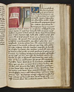 Pagina uit Cent Nouvelles Nouvelles, c.1461-62 door French School