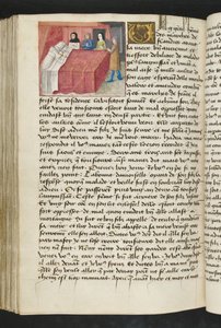 Pagina uit Cent Nouvelles Nouvelles, c.1461-62 door French School