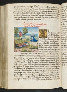 Pagina uit Cent Nouvelles Nouvelles, c.1461-62 door French School