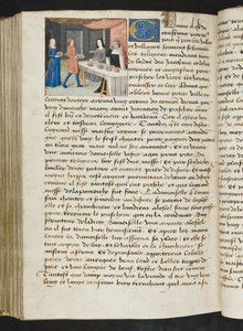 Pagina uit Cent Nouvelles Nouvelles, c.1461-62 door French School