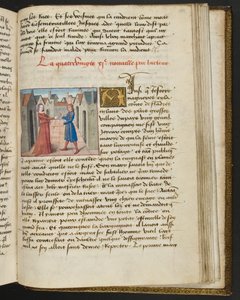 Pagina uit Cent Nouvelles Nouvelles, c.1461-62 door French School
