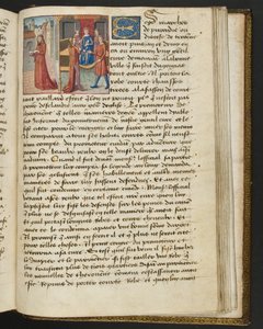 Pagina uit Cent Nouvelles Nouvelles, c.1461-62 door French School