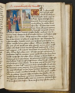 Pagina uit Cent Nouvelles Nouvelles, c.1461-62 door French School