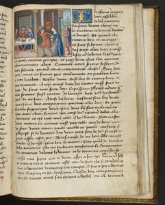 Pagina uit Cent Nouvelles Nouvelles, c.1461-62 door French School