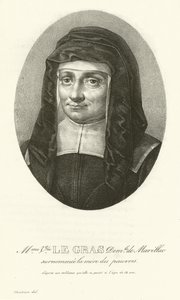 Madame Le Gras, Louise de Marillac door French School