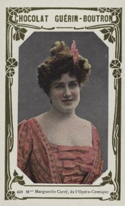 Mevrouw Marguerite Carre, van de Opera-Comique door French School