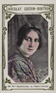 Madame Napierkowska, van de Opera-Comique door French School