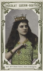 Mevrouw Rose Caron, in Lohengrin door French School