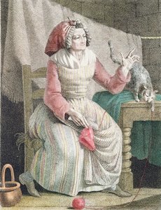Madame Sans Culotte, c.1789 door French School