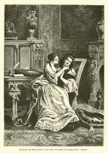 Madame de Maintenon en de hertogin van Bourgondië door French School