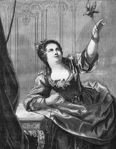 Madame du Favart, Justine du Ronceray (1727-1772) Franse comédienne en zangeres, slachtoffer van avances door Maurice van Saksen.