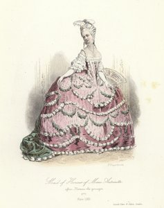Eredame van Marie Antoinette door French School