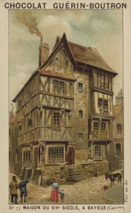 Huis uit de 14e eeuw, Bayeux, Calvados door French School