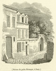 Huis van de dichter Beranger, in Passy door French School