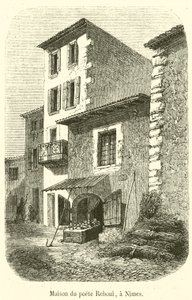 Huis van de dichter Reboul in Nîmes door French School