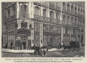 Maisons du Grand Depot, keramiekwinkel in Parijs, Frankrijk door French School