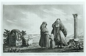 Maltese Vrouwen, uit Oud en Modern Malta door Pierre Marie Louis de Boisgelin de Kerdu, gepubliceerd 1805 door French School