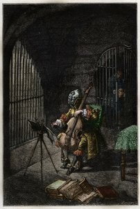 De Man met het IJzeren Masker, speelt cello in de gevangenis - L