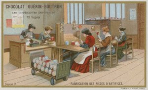 Fabricage van vuurwerkonderdelen