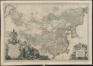 Kaart van China door French School