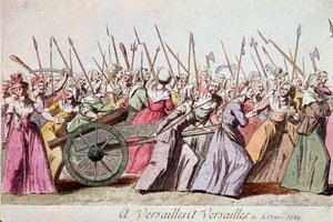 Mars van de Vrouwen naar Versailles, Parijs, 5 oktober 1789