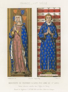 Margaretha van Provence en Lodewijk, oudste zoon van Sint Louis