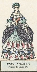 Marie-Antoinette, vrouw van Lodewijk XVI door French School