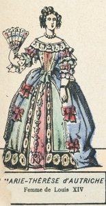 Marie-Therese van Oostenrijk, Vrouw van Lodewijk XIV door French School