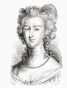 Marie Antoinette, uit Histoire de France, gepubliceerd ca. 1880 door French School