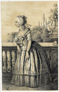 Marie Therese de Savoie Carignan (1749-1792), prinses van Lamballe - in 