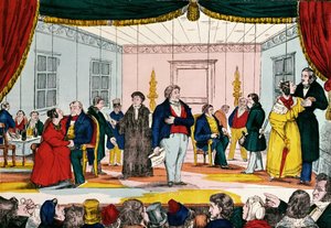 Marionetten, karikatuur van de bourgeoisie, 1839