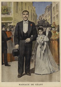 Huwelijk van een reus, Pantin, Frankrijk, 1897