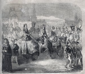 Huwelijken van koning Lodewijk X de Hutin en zijn broers Philippe door French School