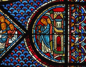 Het Maria Magdalena-raam: Bisschop Maximin - broer van Maria Magdalena