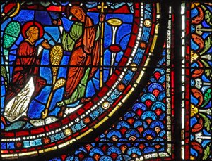 Het Maria Magdalena-raam: De Opstanding - Noli Me Tangere door French School