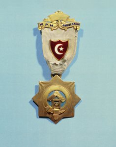 Maçonnieke insignes van Abd el-Kader (emaille, metaal en zijde) door French School