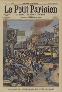 Bloedbad van zwarte mensen op de straten van Atlanta, Georgia door French School