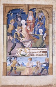 Slachting van de onschuldigen, miniatuur, ca.1450 door French School