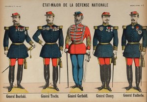 Leden van de Generale Staf van het Franse leger tijdens de Frans-Duitse Oorlog