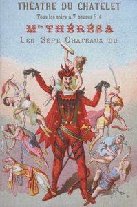 Mephistopheles die mannen en vrouwen aan kettingen bungelt